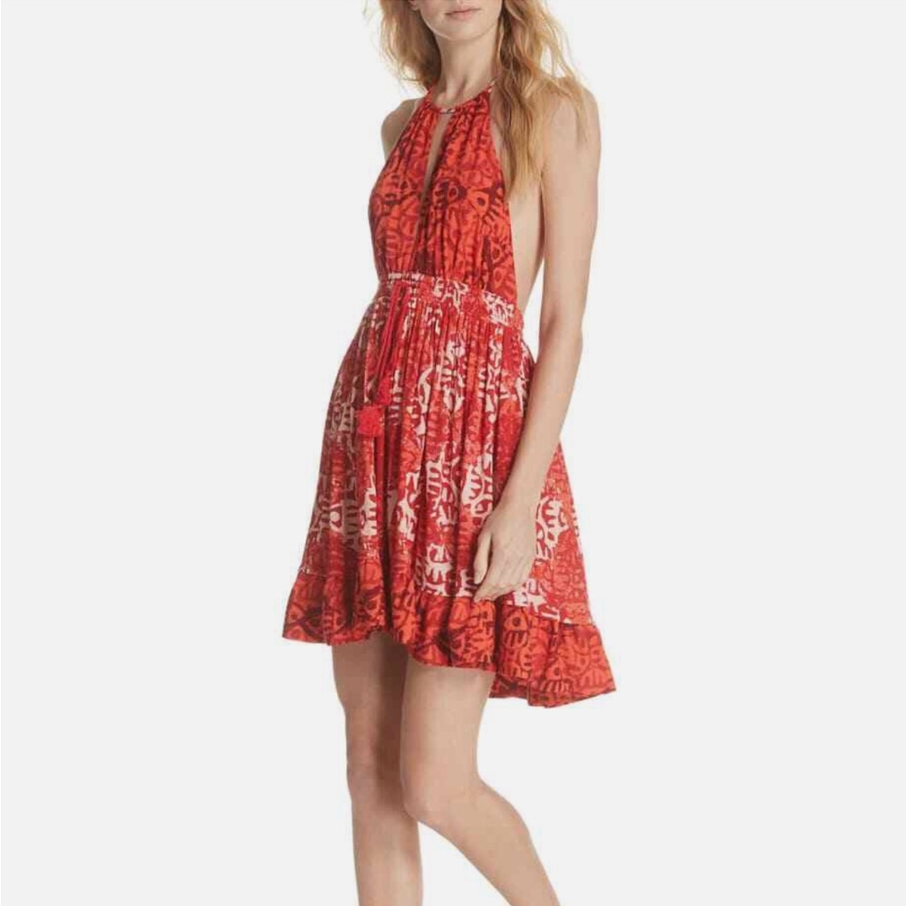 Free People Red Boho Dress